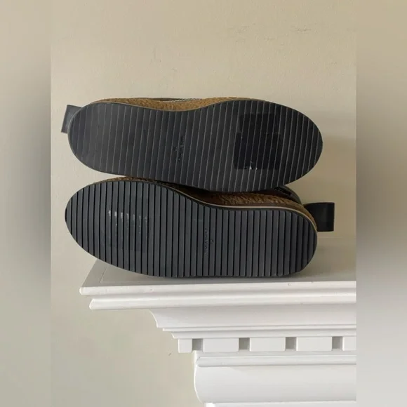 See By Chloé Women's Black and Brown Wedge Lace-Up Boots NWOT Size 37 - Picture 9 of 9